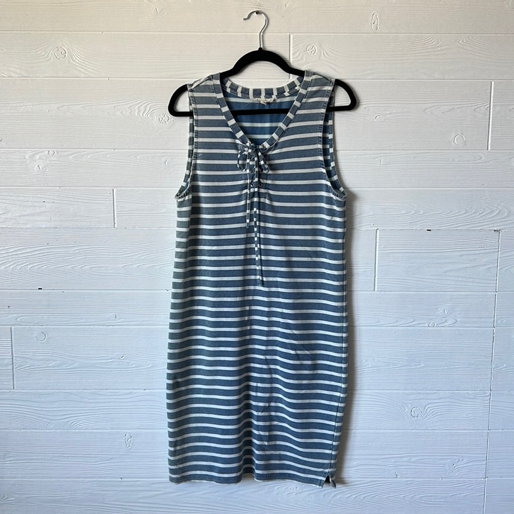 Jane & Delancey blue and white knee length dress size small
